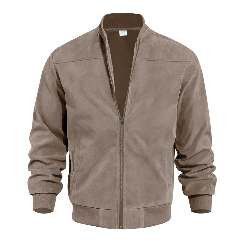 🧥Men's Classic Bomber Jacket with Zip Front – Timeless, Comfortable & Effortlessly Stylish