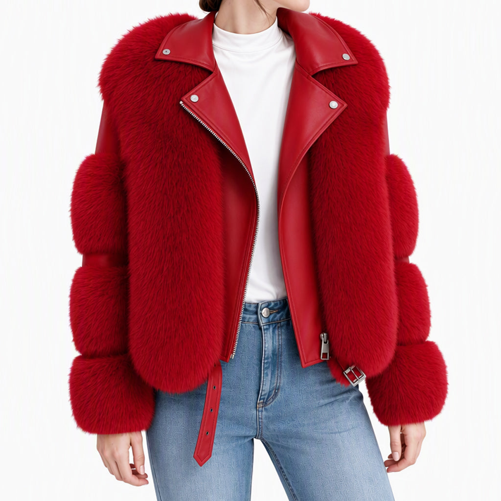 Women's Faux Fur Short Winter Coat๐ฅ๐๐ง๐๐ ๐๐๐๐ฅ๐ฅ๐๐ฃ๐