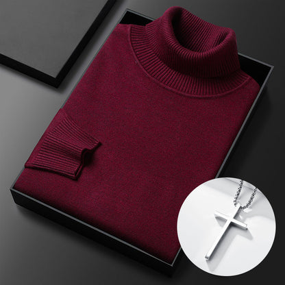 ⏳Limited-time 50% off⏰Men's Solid Color Premium Turtleneck Sweater👔
