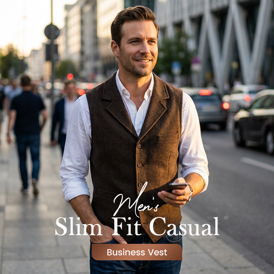 🔥2026 New Arrivals: 50% Off for a Limited Time!🔥Hot Sale Offers-Men's Slim Fit Casual Business Vest