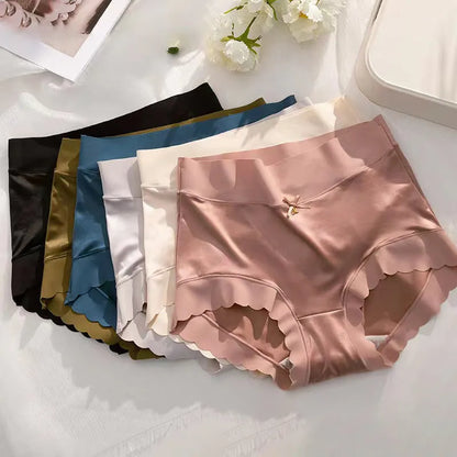 3PCS Premium Satin Antibacterial Panties Silky Skin