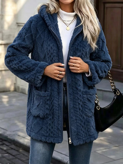 👚✨Women's Casual Plush Solid Color Cardigan✨