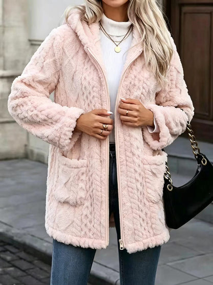 👚✨Women's Casual Plush Solid Color Cardigan✨