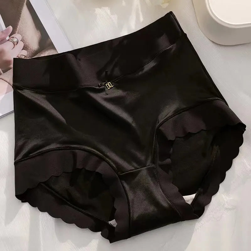 3PCS Premium Satin Antibacterial Panties Silky Skin