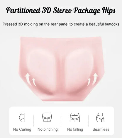 3PCS Premium Satin Antibacterial Panties Silky Skin