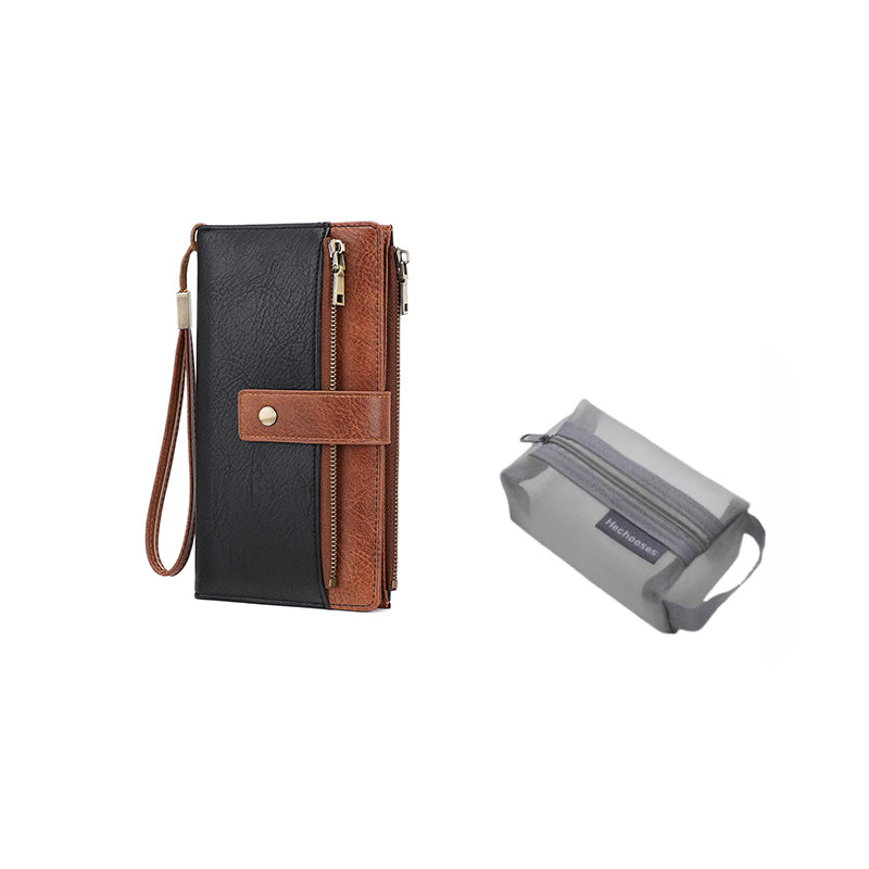 Women's Retro Style RFID Blocking Tri-fold Wallet