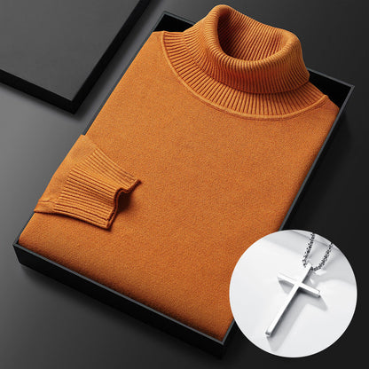 ⏳Limited-time 50% off⏰Men's Solid Color Premium Turtleneck Sweater👔