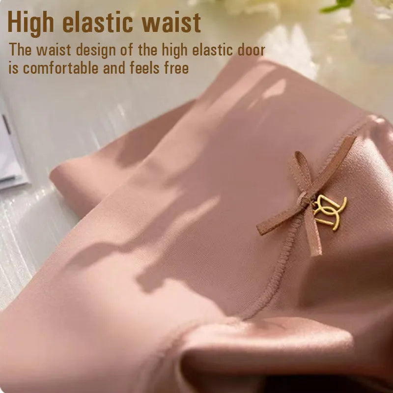 3PCS Premium Satin Antibacterial Panties Silky Skin