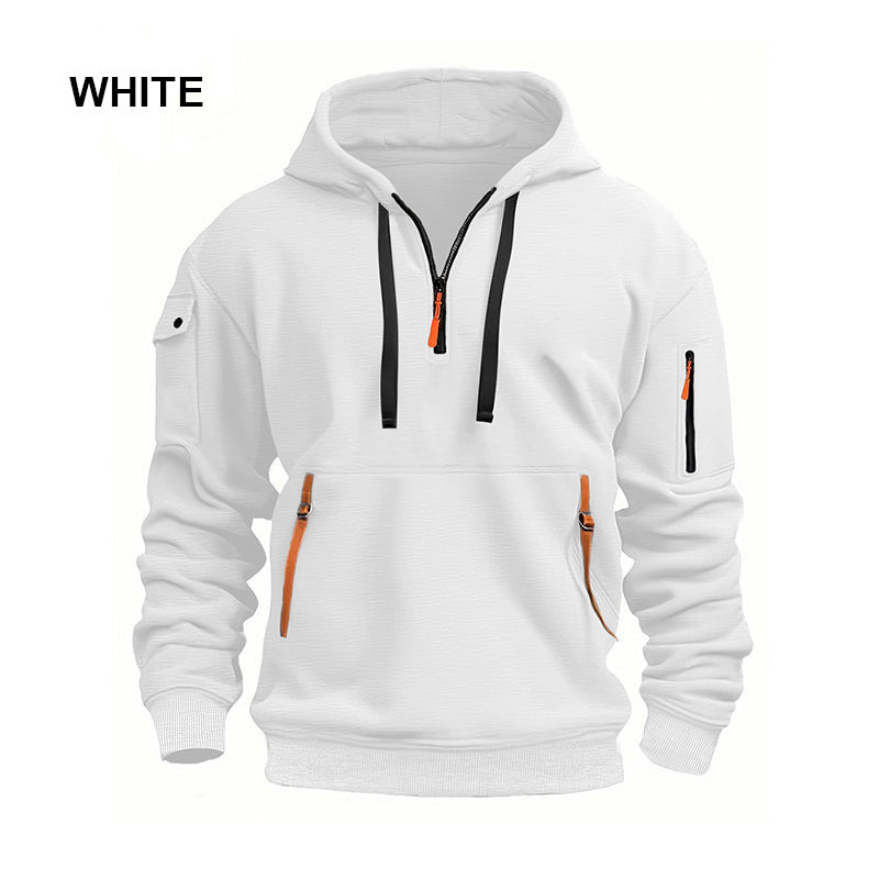🧥Hoodies for Men with Half-Zip and Pockets – Cosy Comfort with Handy Pockets