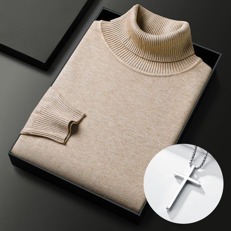⏳Limited-time 50% off⏰Men's Solid Color Premium Turtleneck Sweater👔