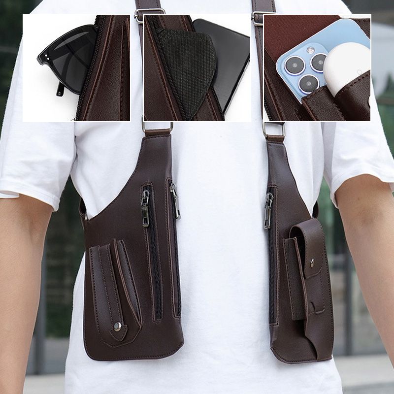 🔥2025 NEW HOT SALE 🔥Double shoulder strap multi-pocket outdoor anti-theft tactical bag
