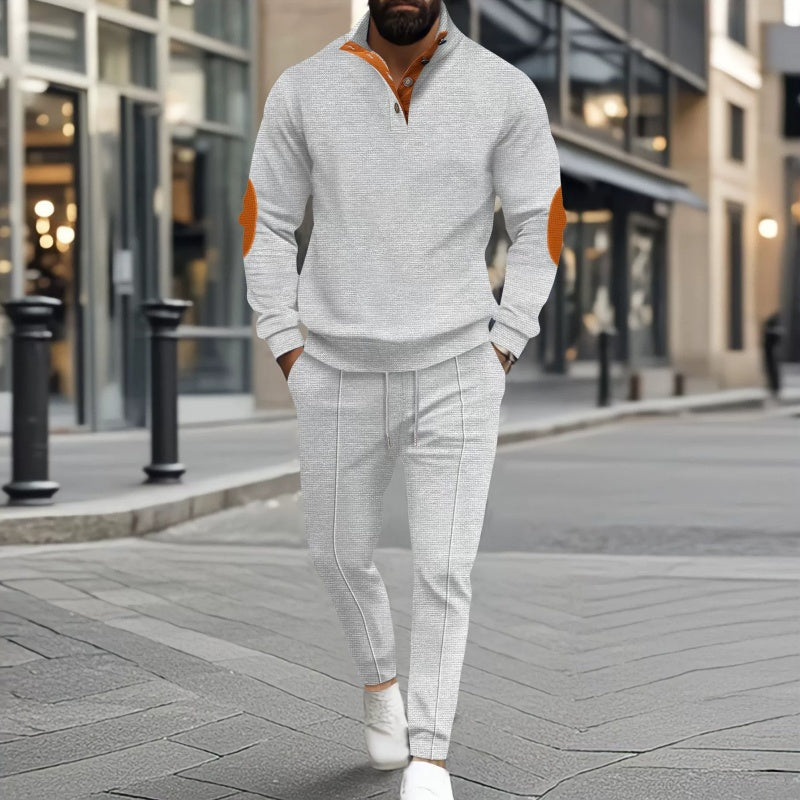 🎁 Hot Sale 62% OFF 🔥Men's Knit Half-Zip Casual Sweatshirt & Pants Set