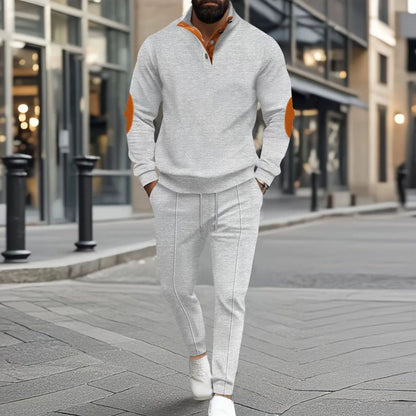 🎁 Hot Sale 62% OFF 🔥Men's Knit Half-Zip Casual Sweatshirt & Pants Set