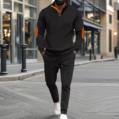 🎁 Hot Sale 62% OFF 🔥Men's Knit Half-Zip Casual Sweatshirt & Pants Set
