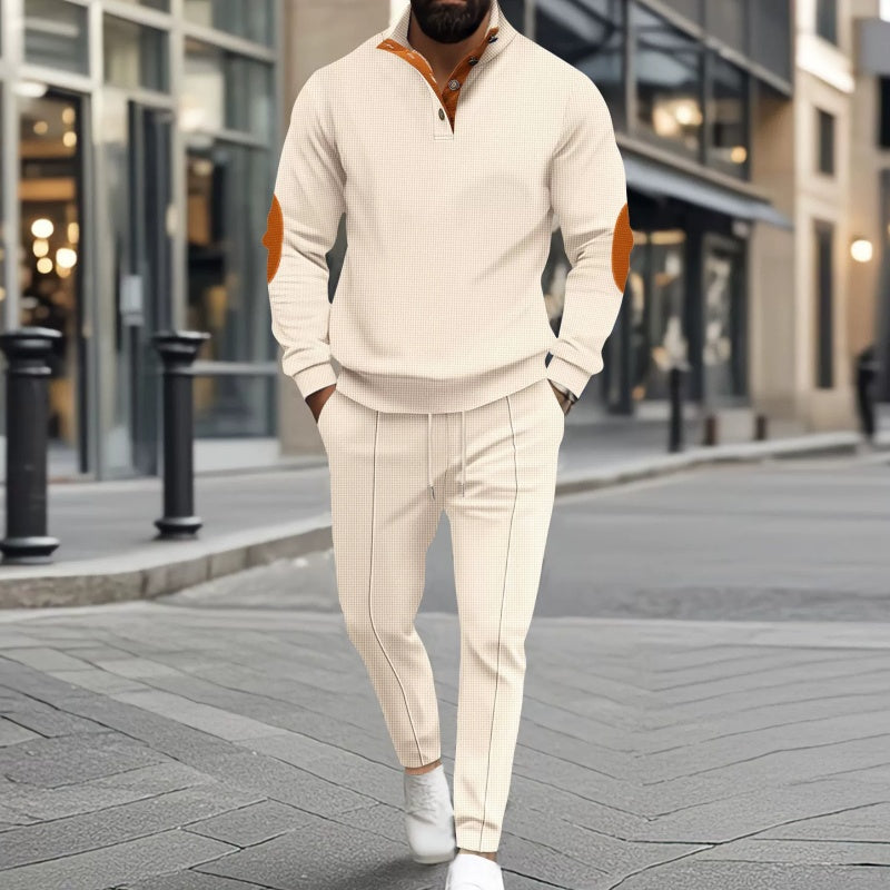 🎁 Hot Sale 62% OFF 🔥Men's Knit Half-Zip Casual Sweatshirt & Pants Set