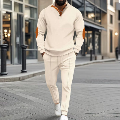 🎁 Hot Sale 62% OFF 🔥Men's Knit Half-Zip Casual Sweatshirt & Pants Set