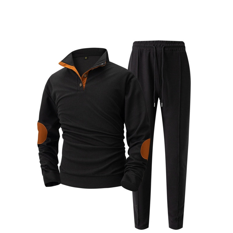 🎁 Hot Sale 62% OFF 🔥Men's Knit Half-Zip Casual Sweatshirt & Pants Set