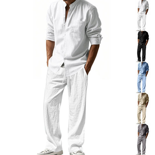 ⏳Time-limited Special⏰Men's Casual Breathable Shirt and Pants Set