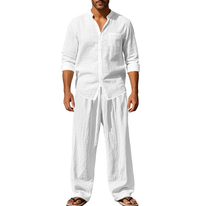 ⏳Time-limited Special⏰Men's Casual Breathable Shirt and Pants Set