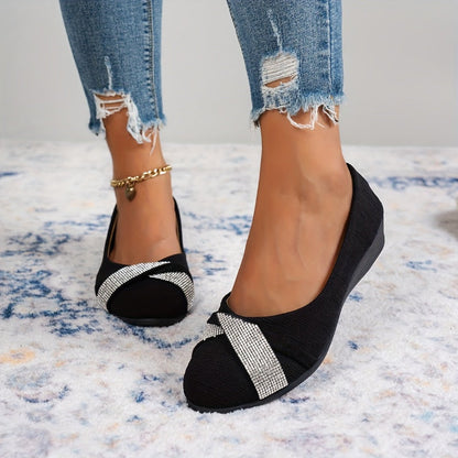 💕Women's Lightweight Fashion Rhinestone Wedge Shoes