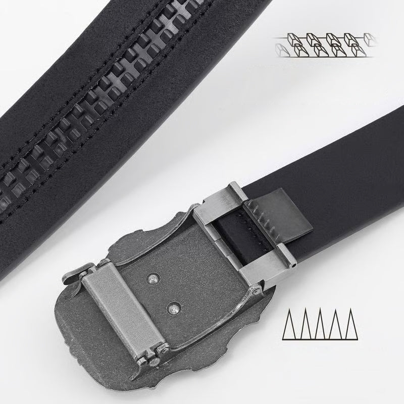 🔥2025 Hot Sale 🎁Men's Retro Bull Head Embossed Leather Belt