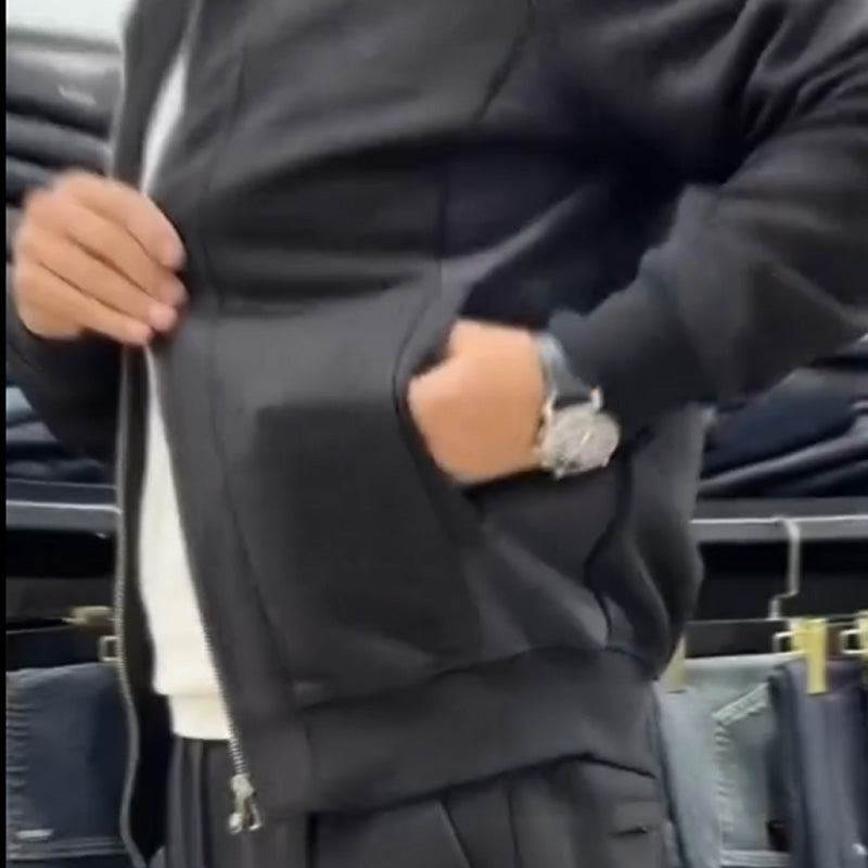 Men's Casual Jacket & Pants Two-Piece Set
