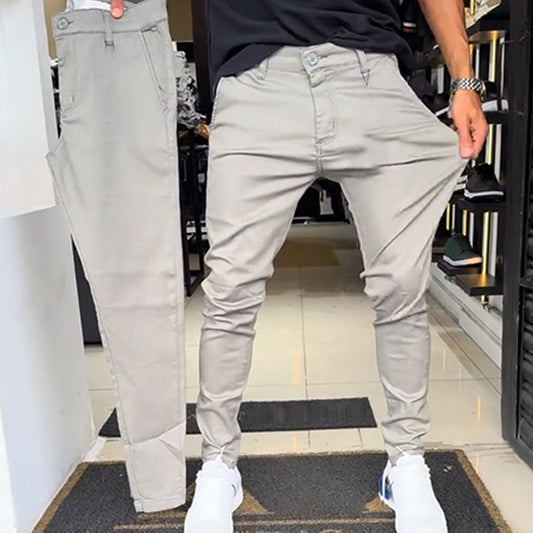 🔥2025 Hot Sale 50% OFF✨Men’s Slim-Fit Casual Solid Color Pants
