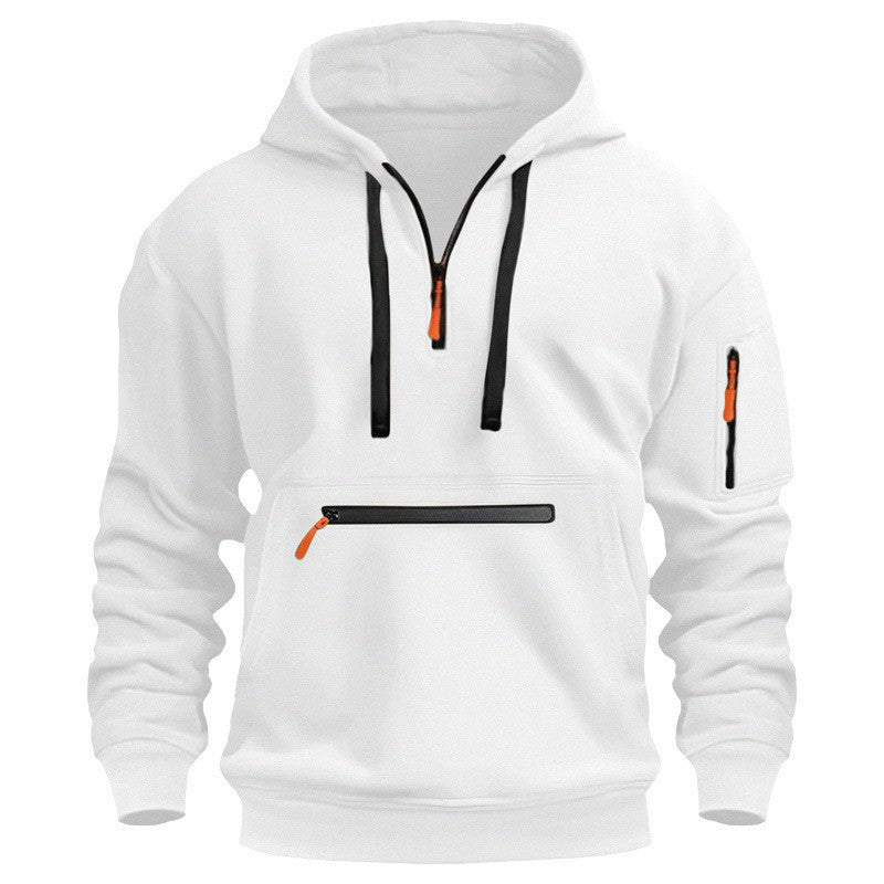 🍂Men's Warm Utility Quarter-Zip Hoodie -👏Comfort, Style, And Practicality Are Combined In One Versatile Piece!