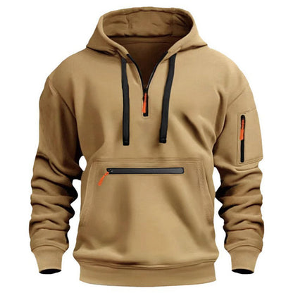 🍂Men's Warm Utility Quarter-Zip Hoodie -👏Comfort, Style, And Practicality Are Combined In One Versatile Piece!