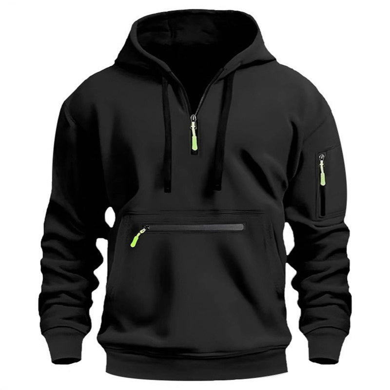 🍂Men's Warm Utility Quarter-Zip Hoodie -👏Comfort, Style, And Practicality Are Combined In One Versatile Piece!