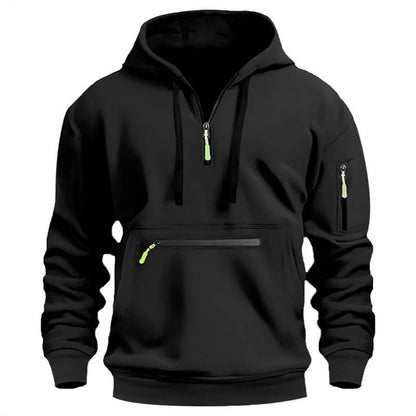 🍂Men's Warm Utility Quarter-Zip Hoodie -👏Comfort, Style, And Practicality Are Combined In One Versatile Piece!