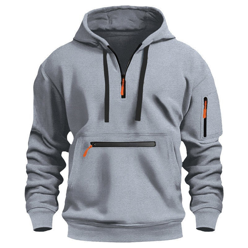 🍂Men's Warm Utility Quarter-Zip Hoodie -👏Comfort, Style, And Practicality Are Combined In One Versatile Piece!