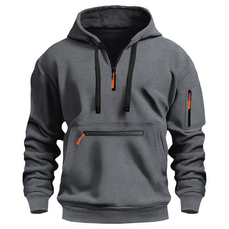 🍂Men's Warm Utility Quarter-Zip Hoodie -👏Comfort, Style, And Practicality Are Combined In One Versatile Piece!
