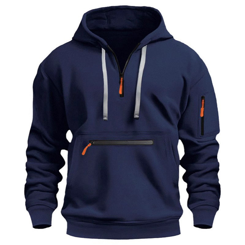 🍂Men's Warm Utility Quarter-Zip Hoodie -👏Comfort, Style, And Practicality Are Combined In One Versatile Piece!