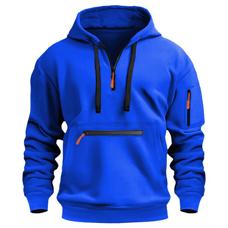 🍂Men's Warm Utility Quarter-Zip Hoodie -👏Comfort, Style, And Practicality Are Combined In One Versatile Piece!