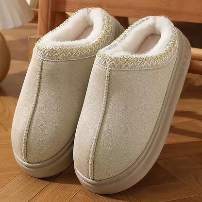 Women’s Plush-Lined Thick Sole House Slippers
