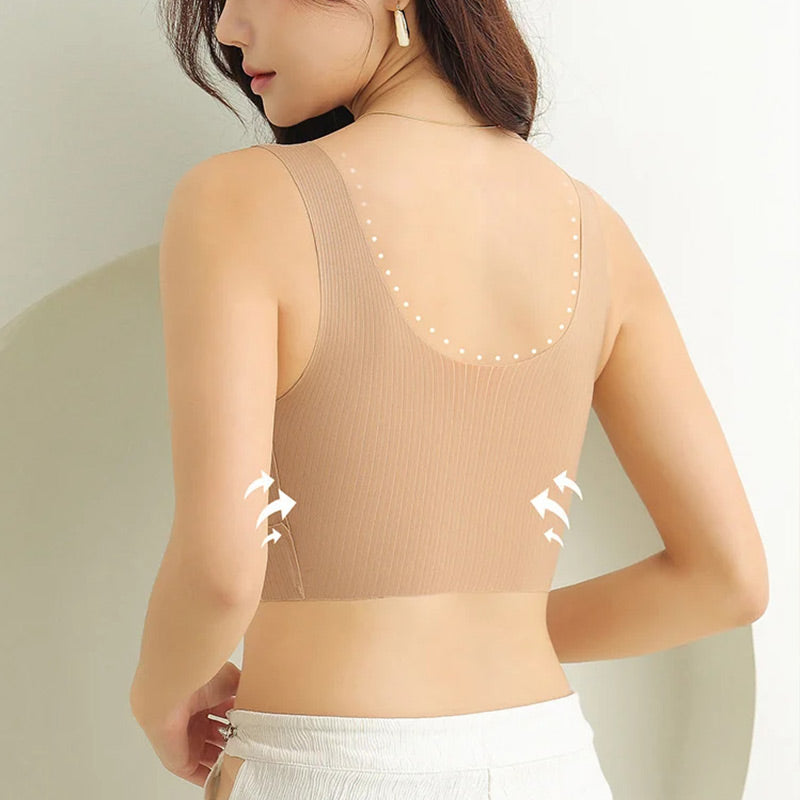High Elasticity Wide-straps Non-marking Underwear Bra