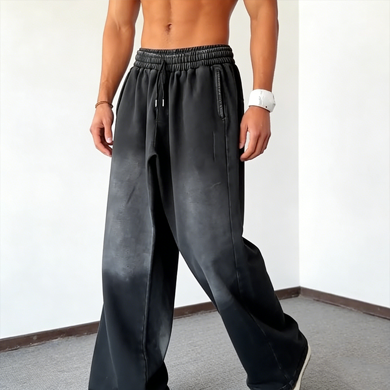 Men's Wide-Leg Drawstring Casual Pants 🚛Free Shipping