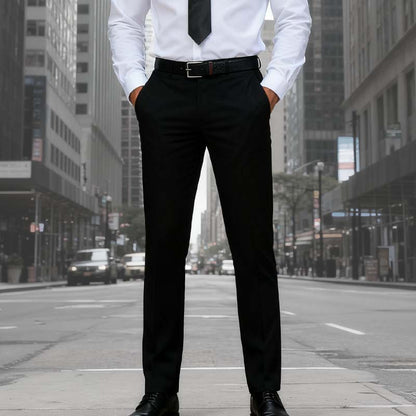 Men's Classic Fit Lightweight Casual Stretch Suit Pants