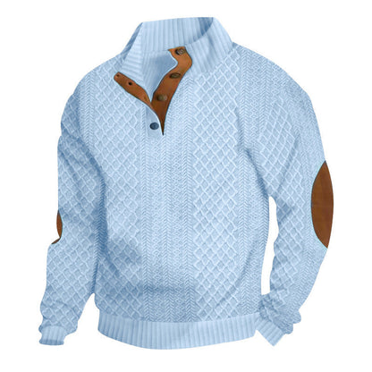 🧥Luxury Comfort | Men‘s Textured Jacquard Sweatshirt | Everyday Essential 🔥