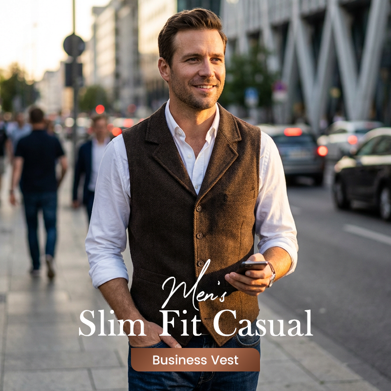 Men's Slim Fit Casual Business Vest