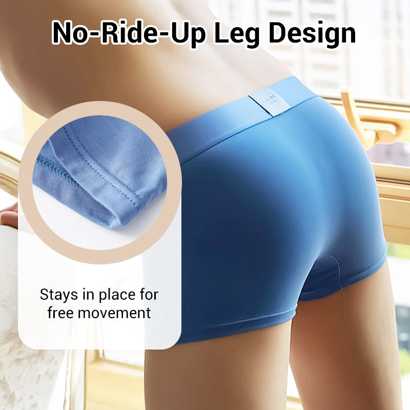 Men's Breathable Boxer Briefs with 3D Pouch