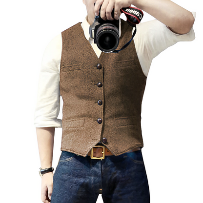 🔥2026 New Arrivals: 50% Off for a Limited Time!🔥Hot Sale Offers-Men's Slim Fit Casual Business Vest