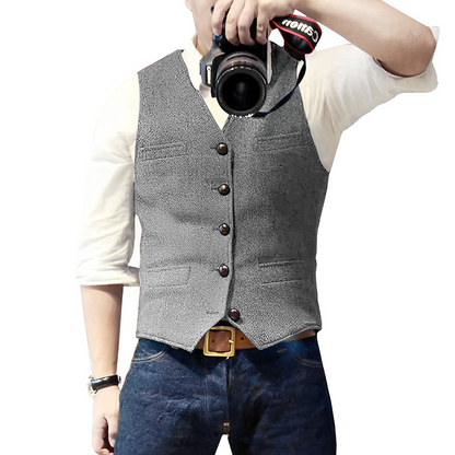 🔥2026 New Arrivals: 50% Off for a Limited Time!🔥Hot Sale Offers-Men's Slim Fit Casual Business Vest