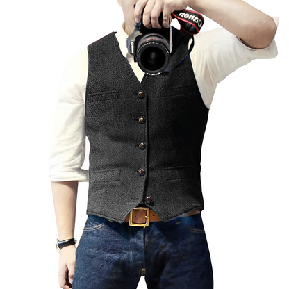 🔥2026 New Arrivals: 50% Off for a Limited Time!🔥Hot Sale Offers-Men's Slim Fit Casual Business Vest
