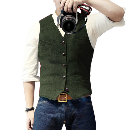 🔥2026 New Arrivals: 50% Off for a Limited Time!🔥Hot Sale Offers-Men's Slim Fit Casual Business Vest