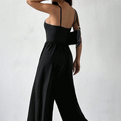 Spaghetti Strap Wide-Leg Jumpsuit with Pockets 🌸 Effortlessly Chic In One Step! 🌸