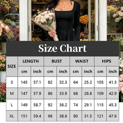 🍂 Women's Casual Square Neck Wide-Leg Jumpsuit – Flattering Comfort & Effortless Autumn Style