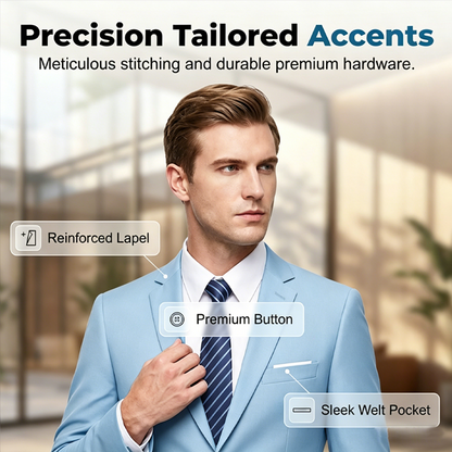 ✨👔50% OFF+FREE SHIPPING🔥Men's 2-piece Modern Fit Business Suit Set
