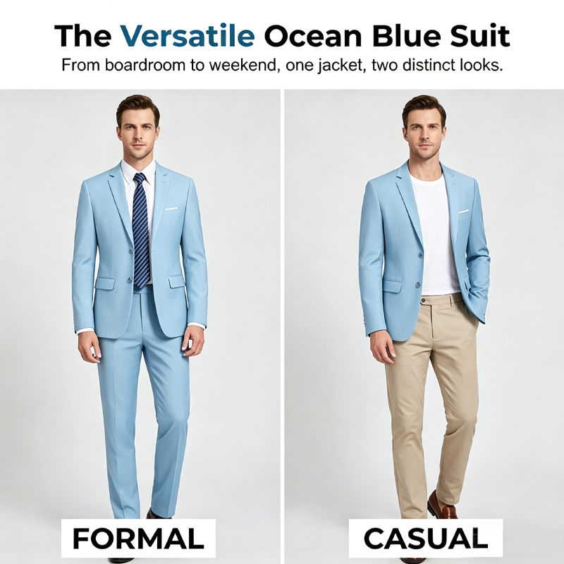 ✨👔50% OFF+FREE SHIPPING🔥Men's 2-piece Modern Fit Business Suit Set